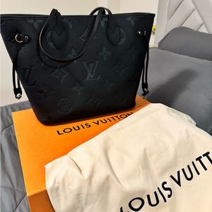 Black Neverfull Louis Vuitton bag
